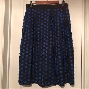 J. Crew midi skirt in fringe dot